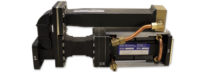 C-Band Distributed 3-Port Isolator Assembly, 2.6 MW Peak Power, 0.6 KW Average Power